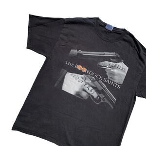 Vintage Boondock Saints Movie Graphic Tee Shirt Short Sleeve 90s Size Large